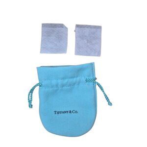 Authentic Tiffany Pouch Bag with Satin Drawstring